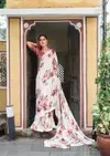 White Special By Kashvi Dull Moss Daily Wear Sarees Wholesale Shop In Surat	